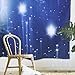 ARFBEAR Starry Ocean Tapestry, Night Sky Moon Star Light Shining Popular Wall Hanging Tapestry Pure Blue Beach Blanket (medium-59 x 51 in)
