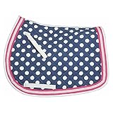 Equine Couture Emma Saddle Pad Navy/Pink