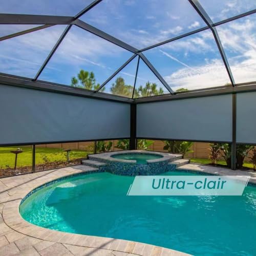Ailinscn Mosquito Net Window, 120 x 1500 cm, 304 Stainless Steel High Light Transmission Mosquito Net Door Window by the Metre, for Doors, Windows, Patio, Porch and Pool, Roof Velux
