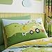 Happy Linen Company Childrens Boys Girls Farm Animals Counting Sheep Green Yellow Reversible UK Toddler Bedding Duvet Cover Set