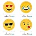 MelonBoat Emoji Party Supplies 93ct Birthday Decorations Kit, Tablecloth, Paper Plates, Cups, Napkins, Happy Birthday Bulk Pack Serves 12