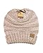 NYFASHION101 Oversized Baggy Slouchy Thick Winter Beanie Hat, Rose Mix