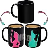 Wicked For Good Heat Reveal Coffee Mug, 11oz - Glinda & Elphaba Witch Design Activates w/ Hot Liquids - Officially Licensed Movie Merchandise - Broadway Theater Gift For Teens & Adults - Ceramic
