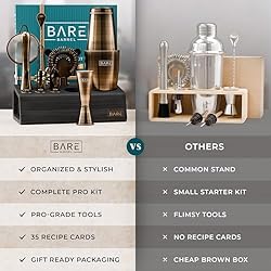 BARE BARREL® Mixology Bartender Kit Bar Set