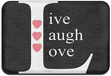 EWD8EQ Live Laugh Love Non-slip Outside/Inside Door Mat Rug For Health And Wellness Offices Entrance Rug 23.6"x 15.7"