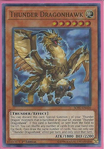 Yu-Gi-Oh! - Thunder Dragonhawk - SOFU-EN020 - Ultra Rare - 1st Edition - Soul Fusion