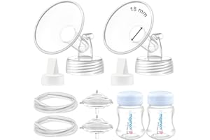 Maymom Pump Parts Compatible with Spectra S2 S1, 18mm Flange Valve Tube Bottle Backflow Protector, Not Original Spectra S2 Replacement Pump Parts Duckbill Valve Bottle