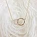 Bridesmaid Gifts- Delicate Infinity Interlocking Circles Necklace (16