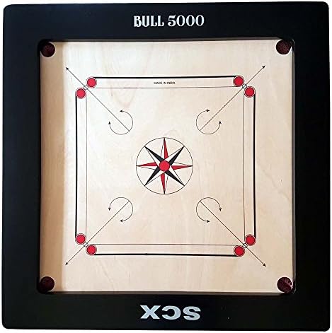 Carrom Board Games Tournament 20mm With Striker And Coins Bull 5000