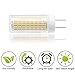 ZXLN G8 LED Bulbs Dimmable 7W Warm White 3000K 75W Halogen Replacement G8 Bi-pin Base T4 JCD Bulb for Under Cabinet Puck Lighting, Kitchen Lighting AC120V 750LM 4 Pack