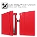Fintie iPad 2/3/4 Case [Corner Protection] - [Multi-Angle Viewing] Folio Stand Smart Cover with Pocket, Auto Sleep / Wake for Apple iPad 2, iPad 3 & iPad 4th Gen Retina Display, Red