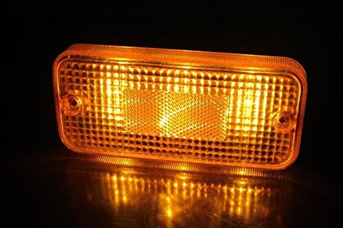 2x Amber Side Indicator / Blinker lamp and Auxillary Lamp 24V for Trucks Trailers Lorries-12001916