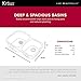 KRAUS Outlast MicroShield Scratch-Resist Stainless Steel Undermount 60/40 Double Bowl Sink, 32