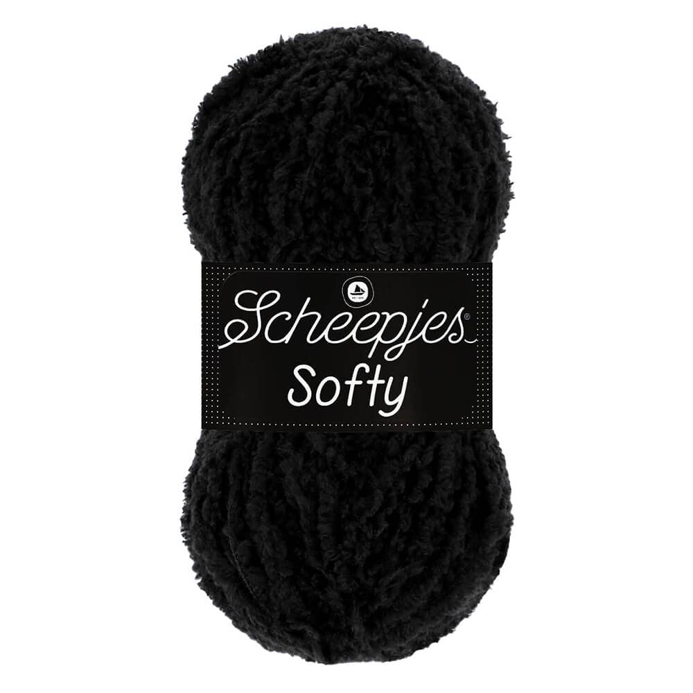 Scheepjes Softy Yarn 50g - Black โ image 1