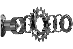Single Speed Cogs Conversion Kit Single Speed Bike Freewheel Cog 16T 18T Aluminum Alloy With Spacer Rings And Lockring Reduce