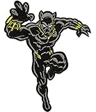 BLACK PANTHER Patch WAKANDA Superhero Comics Logo Character Theme Series New 2018 Marvel Movies Embroidered Sew/Iron on Badge DIY Appliques