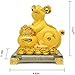Bwinka 2020 Feng Shui Chinese Zodiac Rat/Mouse Year Golden Resin Collectible Figurines Decoration for Luck & Wealth Perfect for Your Home or Office (Mc-xwfd)