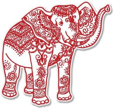 PATTERNED ELEPHANT Sticker Car Truck Window Bumper Laptop Wall
