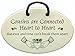 Irish Cousins Ceramic Wall Plaque, Cousins Connected Heart to Heart