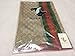Novels-wear 100%mulberry Silk Scarf Wrap Luxury Brand Geometric Logo Print light coffee with green and red stripe 70