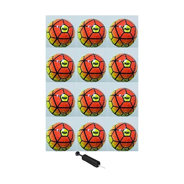 Biggz (Pack of 12) Premium Durable Soccer Ball Size 5 Bulk Wholesale