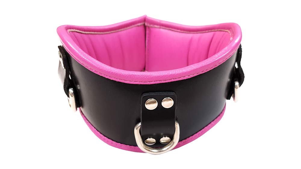 Rouge Garments Posture Collar ,One Size,Black/Pink