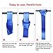 CARTMAN Soft Loop Tie-Down Straps in Blue Color, 8pk x 18in, 3600lbs