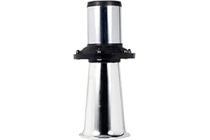 KIMISS 12V 110DB Old Style Horn for Cars & Trucks, Antique Vintage Ahooga Siren, Silver Metal AH-OOO-GA Sound, Universal Fit 