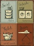 Laundry Metal Sign, Humor, Home Decor, Modern Decor, Laundry Room Decoration