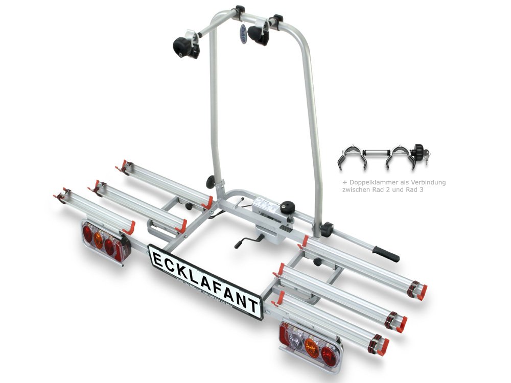 eufab 11514 kupplungsträger luke für 3 fahrräder