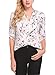 Lomon Women Floral Print Blouse Casual Long Sleeve Chiffon Shirt Top With Zipper For Work