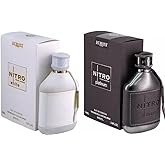 Dumont Nitro White and Platinum Eau de Parfum Set, 3.45 fl oz Each, 2-Piece Fragrance Set