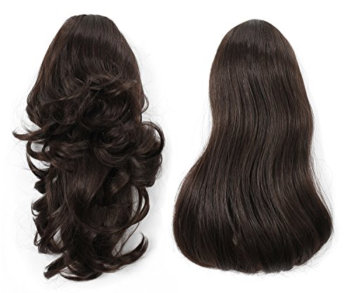 Onedor 15" dual use curly styled clip in claw pony…