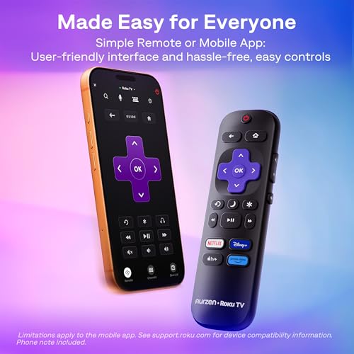 Aurzen Roku TV USB-C Powered Smart Portable Projector with Wifi and Bluetooth, D1R air Roku TV Built-in, Native 1080P, DoIby Audio, Mini Projector for Home, Soccer Game/Outdoor Movies, White