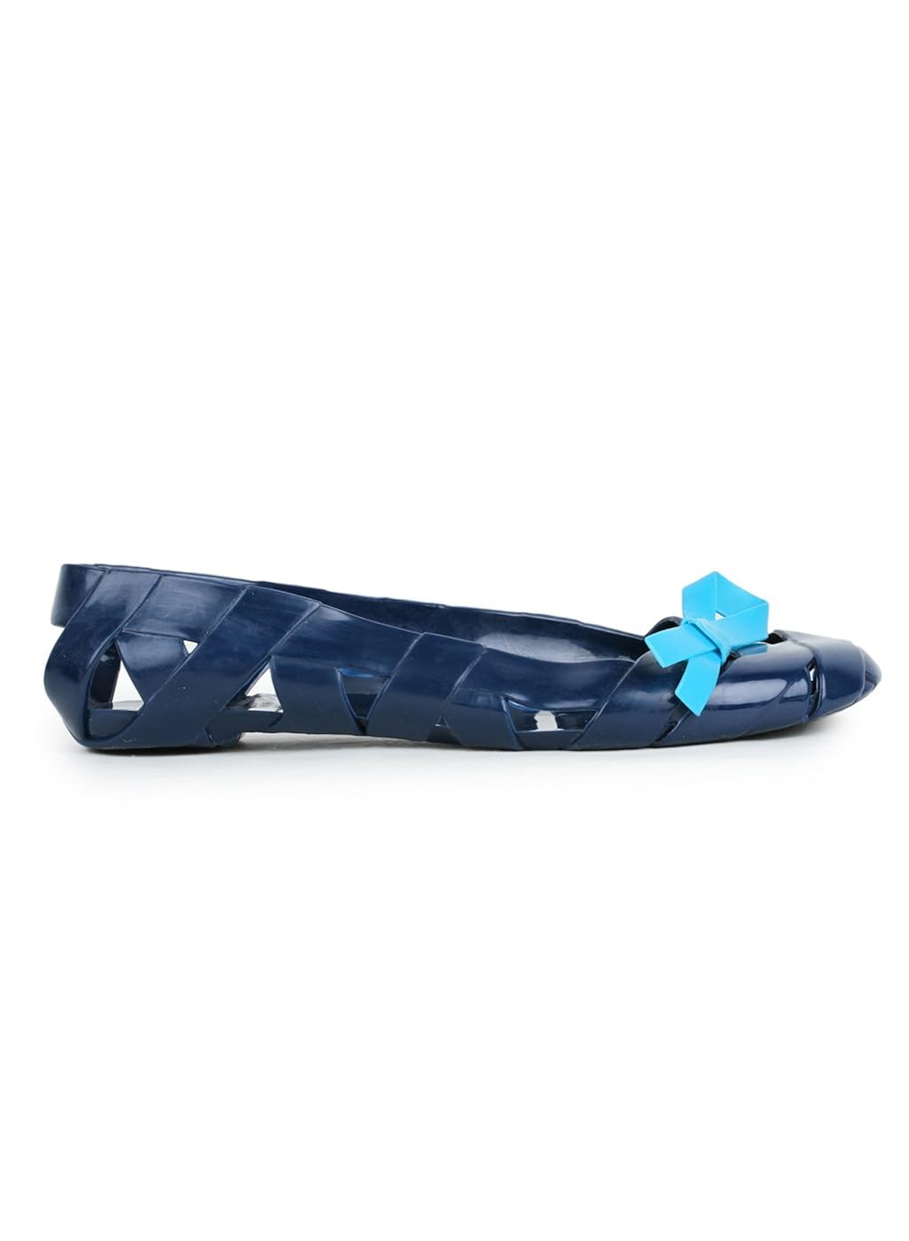 bruno manetti women (a-2) navy women plastic ballerinas