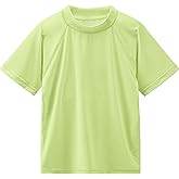 Boy's UPF 50+ Rash Guard Swim Shirts Short Sleeve Sun Protection SPF Fishing Surfing Water Beach Shirts Quick Dry