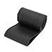 ANTYE Universal 15 inch Microfiber Leather Auto Car Steering Wheel Cover Anti-Slip Stitch On Wrap Hand Sewing with Needle & Thread (Size M, Black)