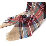 Women's Plaid Tartan Grids Checked Winter Blanket Shawl Wrap