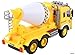 Memtes Friction Powered Cement Mixer Truck Toy with Lights and Sound for Kids