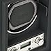 Wolf Designs Module 4.1 Single Watch Winder with Cover, Black