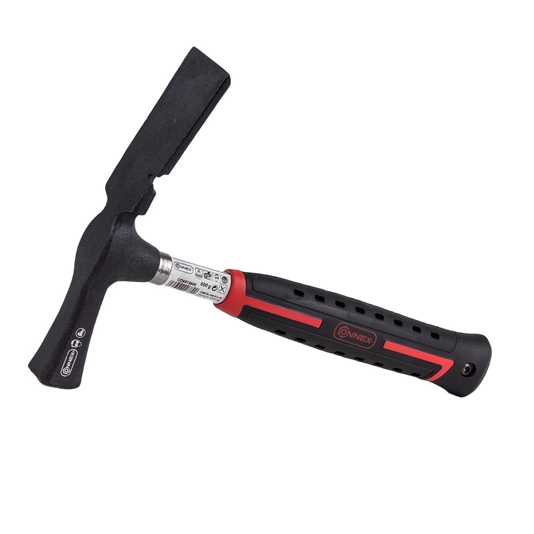 Connex COX612600 2C-Handle Mason's Hammer Berlin Form with Tubular Steel Shaft, Multi-Colour, 600 g