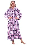 Del Rossa Women's Fleece Robe, Long Bathrobe