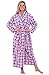 Alexander Del Rossa Womens Fleece Robe, Long Bathrobe