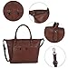 Handbags for Women, ZMSnow Designer Large Ladies Crossbody Bags Tote Purses(Coffee)