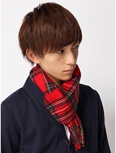 ウィゴー メンズ Wego ウィゴー Wego チェックマフラー レッド系チェック2 F ファッション小物 通販 Amazon