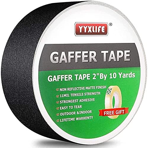 YYXLIFE Premium Grade Gaffers Tape, Heavy Duty NonReflective Matte No