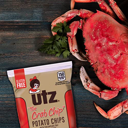 Utz Crab Crispy Fresh Potato Chips, 42 Count, Perfect for Vending