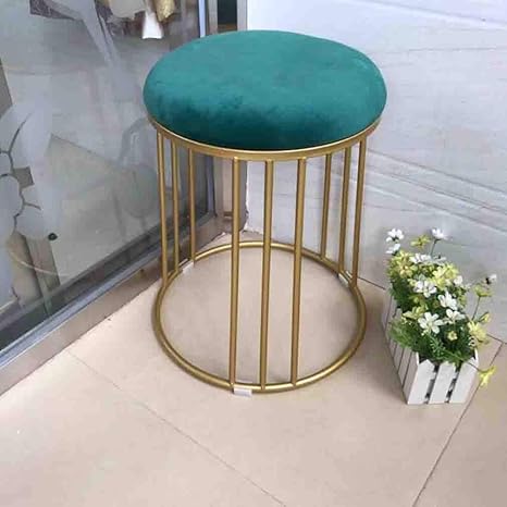 Amazon Com Ycsd Delicate Wrought Iron Dressing Stool Gold