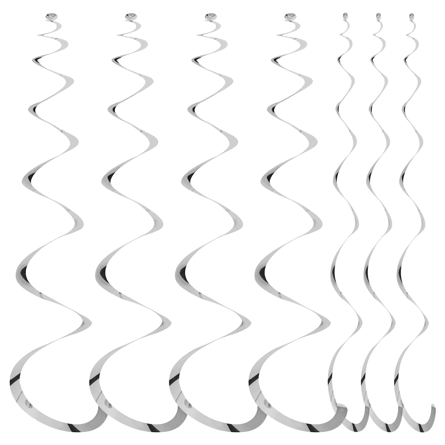 7 Pieces Bird Repeller, Reflective Spiral Bird Repeller, Garden Bird Repeller, Pigeon Repellent Wind Chime, Suitable for Balcony, Garden, House