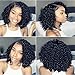 Brazilian Short Curly Bob Human Hair Lace Front Wigs with Baby Hair for Black Women Natural Color 130% Density 10 inch